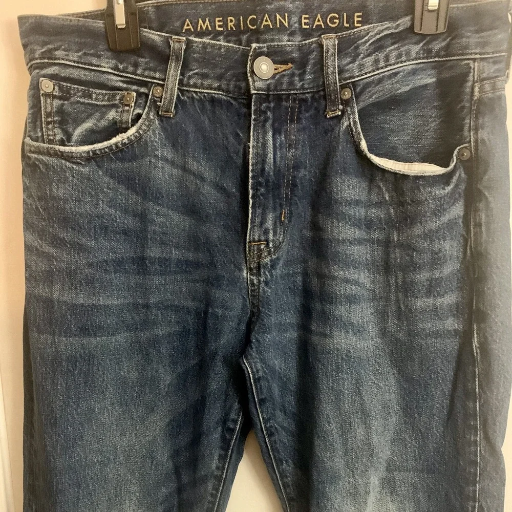 American Eagle Mens Jeans 32x32 Relaxed Fit Medium Wash Denim‎ Cotton